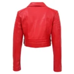 Women’s Leather Biker Jacket Short