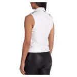 Women’s Leather Biker Vest Jacket