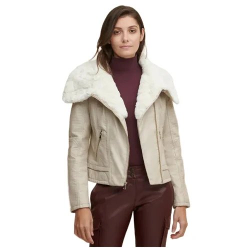 Women’s Leather Jacket Shearling