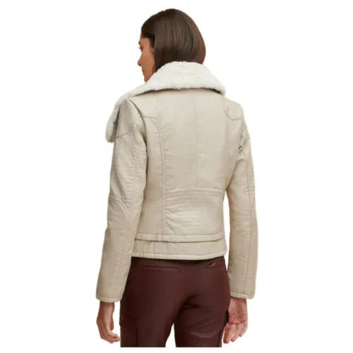 Women’s Leather Jacket Shearling
