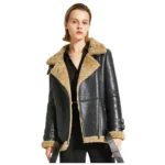 Women’s Shearling Faux Leather Jacket