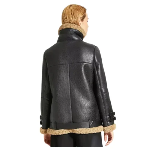 Women’s Shearling Faux Leather Jacket