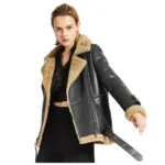 Women’s Shearling Faux Leather Jacket