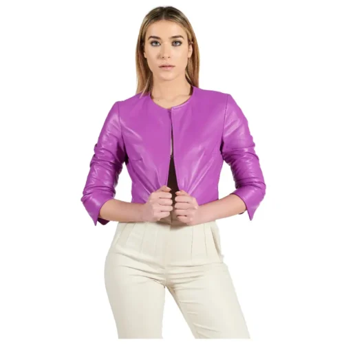 Women’s Short Leather Jacket