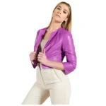 Women’s Short Leather Jacket