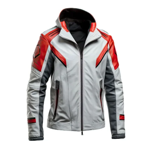 Men’s Hooded Bomber Leather Jacket