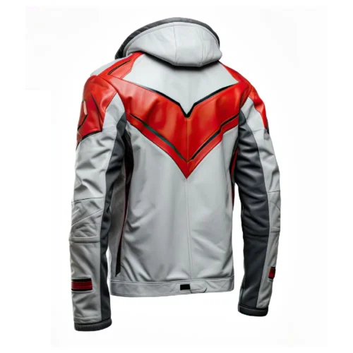Men’s Hooded Bomber Leather Jacket