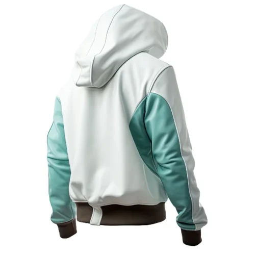 Men’s Hooded Bomber Leather Jacket