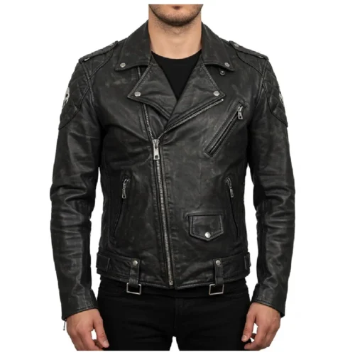 Men’s Biker Leather Jacket