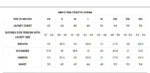 MEN SIZE CHART