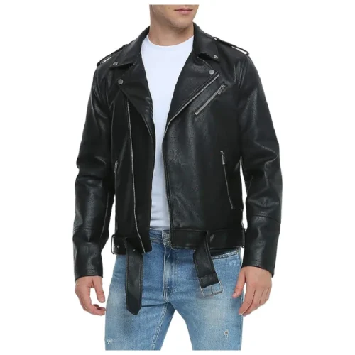 Men’s Leather Biker Jacket
