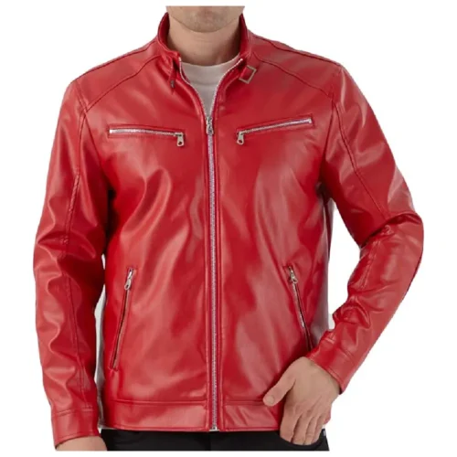 Men’s Leather Biker Jacket