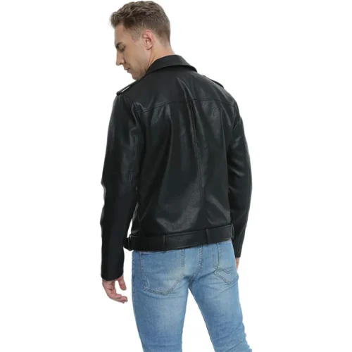Men’s Leather Biker Jacket