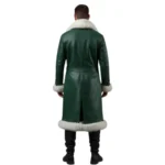 Men’s Christmas Leather Long Coat