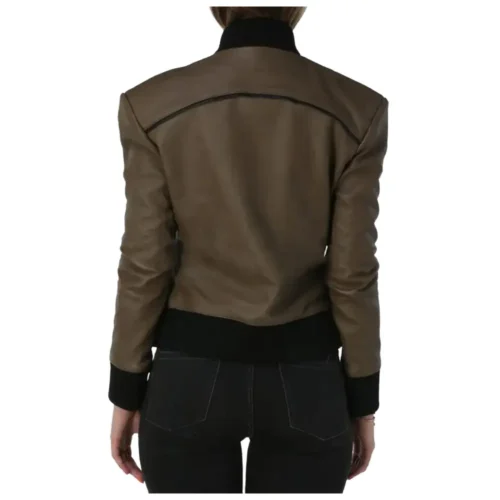 Women’s Bomber Leather Jacket