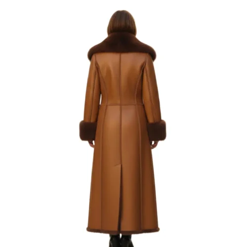 Women’s Long Leather Coat