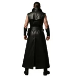 Men’s Leather Long Vest Coat