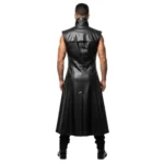 Men’s Long Leather Vest Coat