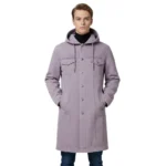 Men’s Denim Long Hooded Coat