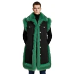 Men’s Denim Long Vest Jacket