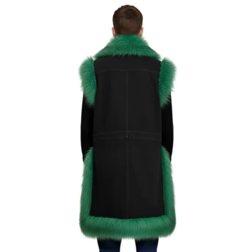Men’s Denim Long Vest Jacket