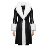 Women’s Christmas Black Leather Coat