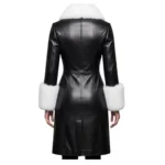 Women’s Christmas Black Leather Coat