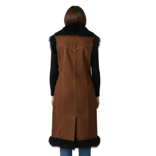 Women’s Denim Long Vest Jacket