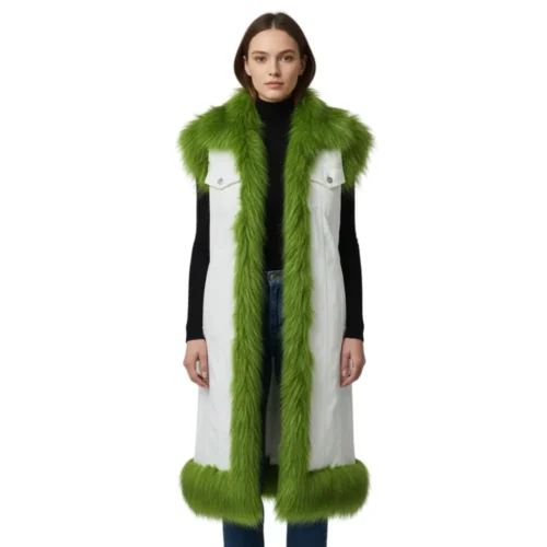 Women’s Denim Long Vest Jacket