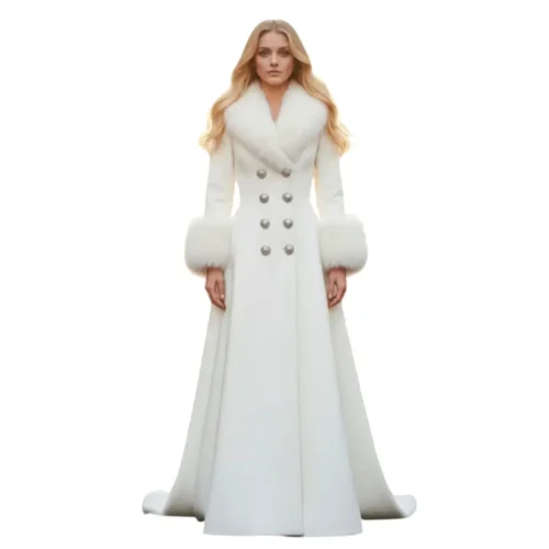 Women’s White Long Coat