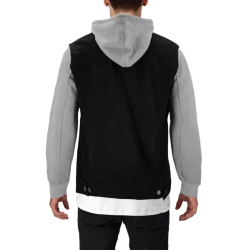 Men’s Denim Hooded Vest Jacket
