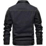 Men’s Denim Leather Jacket