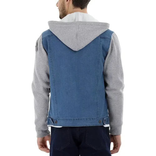 Men’s Denim Vest Hooded Jacket