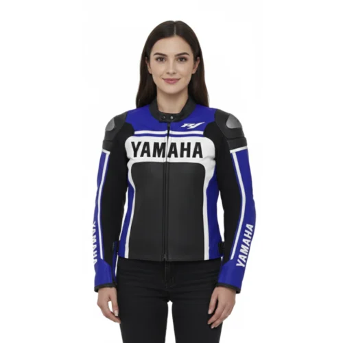 Women’s Blue & Black Premium Motorsport Riding Jacket