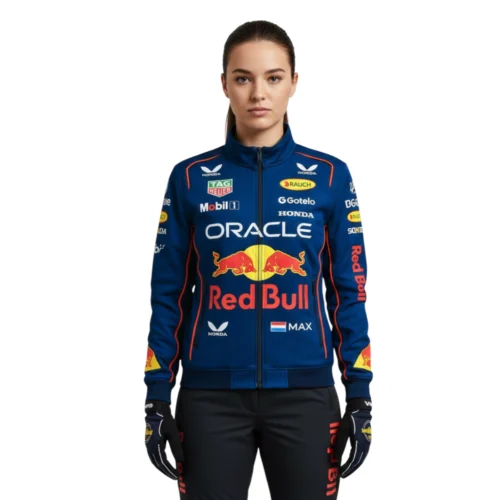 Women’s Blue Motorsport Racing Team Zip Jacket