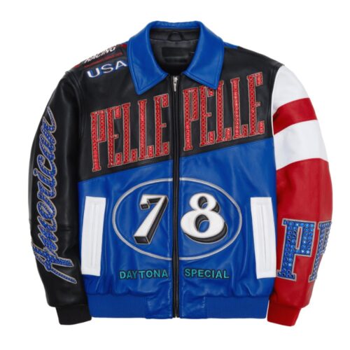 Men’s World Champion Rally Racing Bomber Leather Jacket