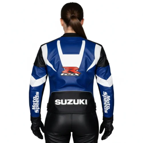 Women Motorsport Biker Leather Jacket