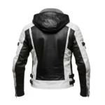 Men’s Hooded Leather Jacket