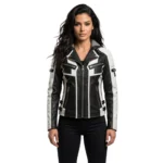 Women’s Hooded Leather Jacket