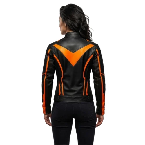 Women's Leather Biker Jacket