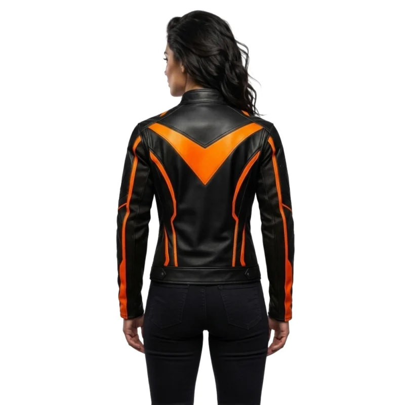 Women's Leather Biker Jacket