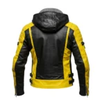 Men’s Hooded Leather Jacket