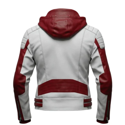 Men’s Hooded Leather Jacket