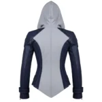 Women's Hooded Leather Jacket