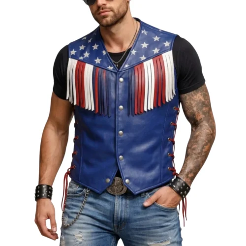 Men’s Biker Vest Jacket