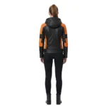 Women's Hooded Leather Jacket