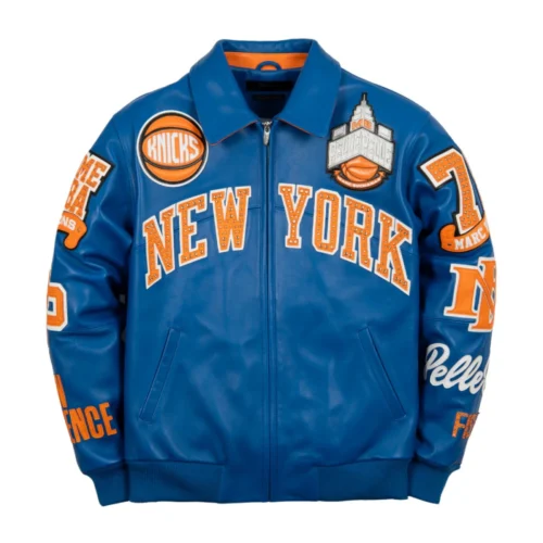 Men’s Leather Bomber Jacket