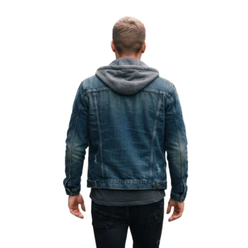 Men's Hooded Denim Jacket
