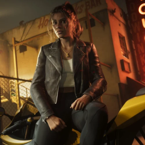 Women's Biker Leather Jacket