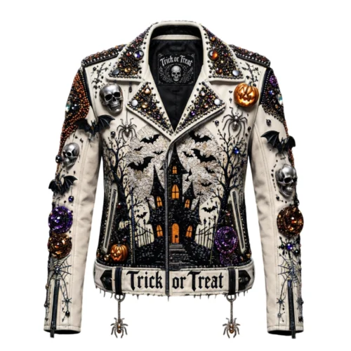 Women’s Haunted Biker Leather Jacket